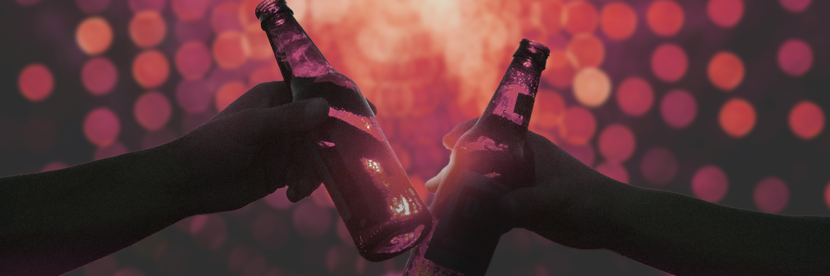 トリックショットで乾杯